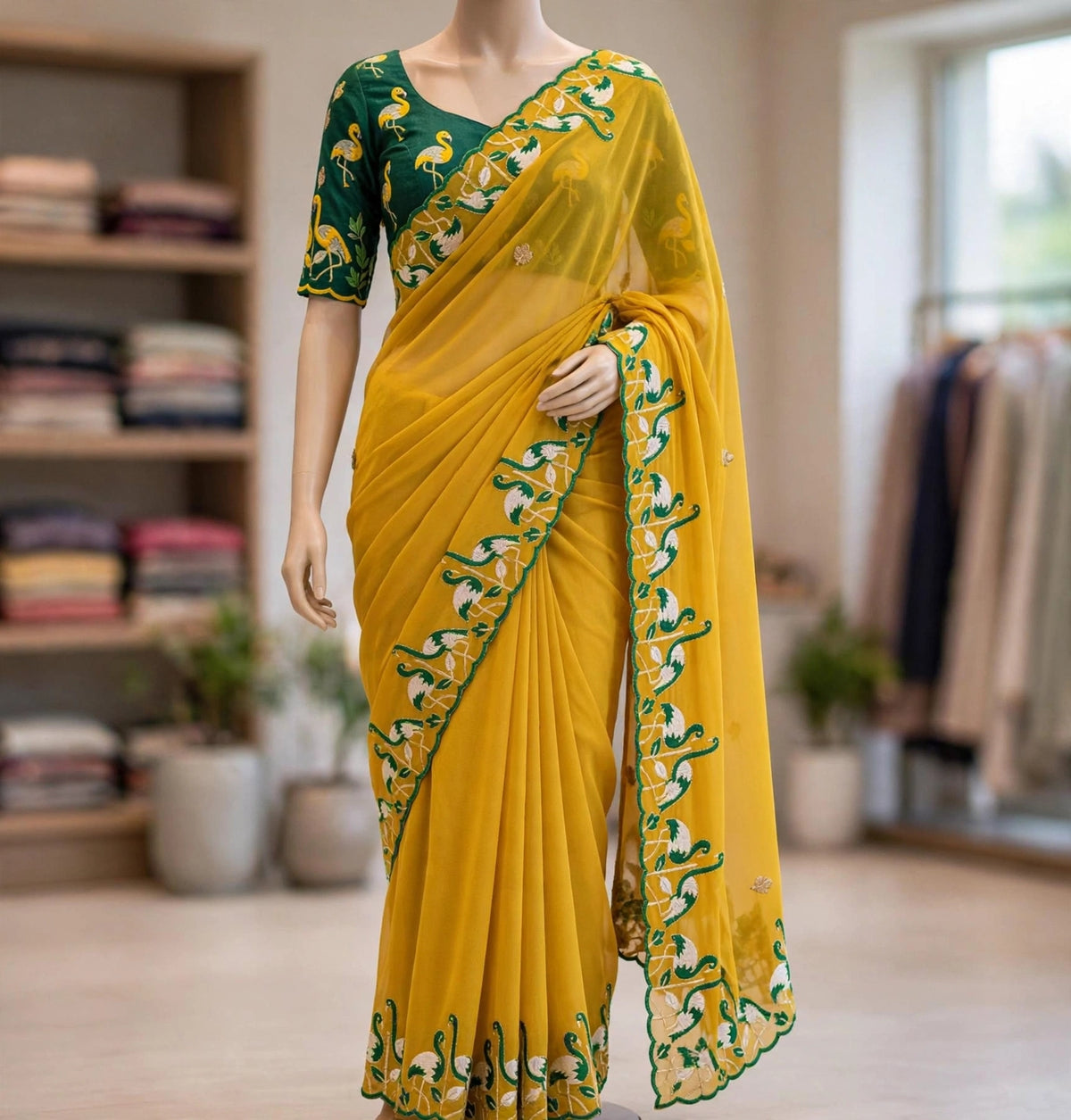 THREAD WORK DESIGNER SAREE