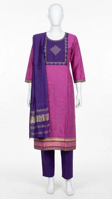 PURE COTTON COLUMN DESIGEN 3 PIECE SET