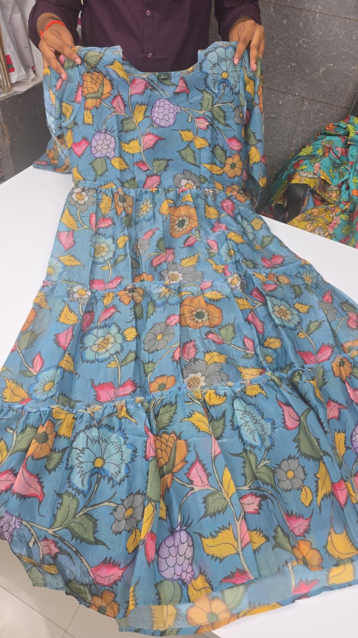 PENKALAMKARI STYLE GOWNS