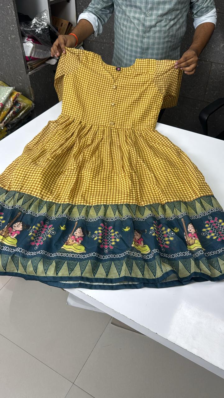PREMIUM DOLL DESIGEN CHECK FROCKS