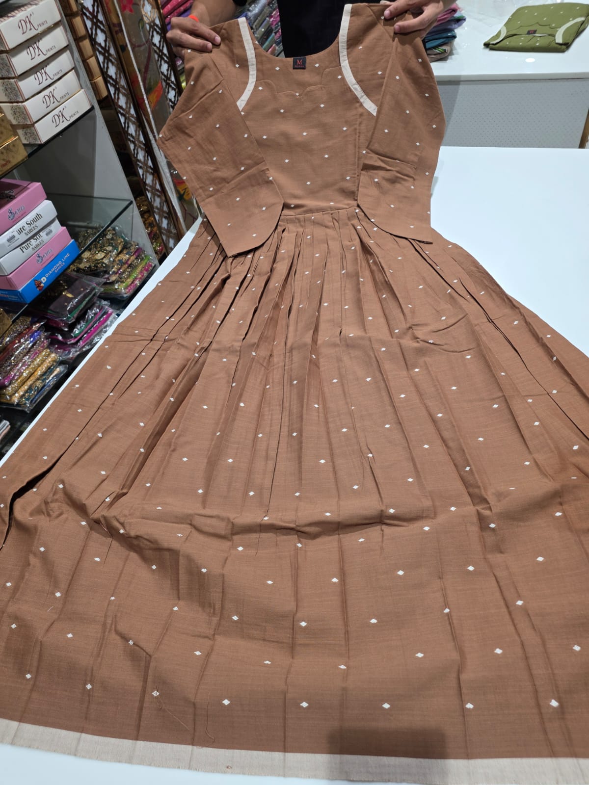 JAMDANI COTTON GOWN