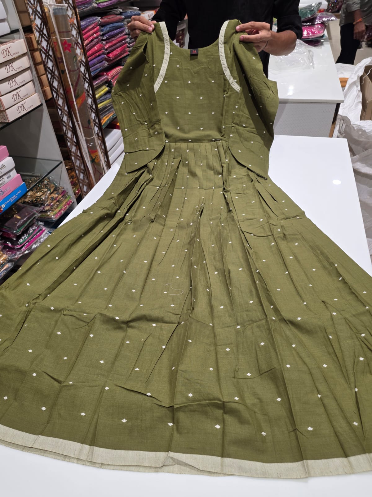JAMDANI COTTON GOWN