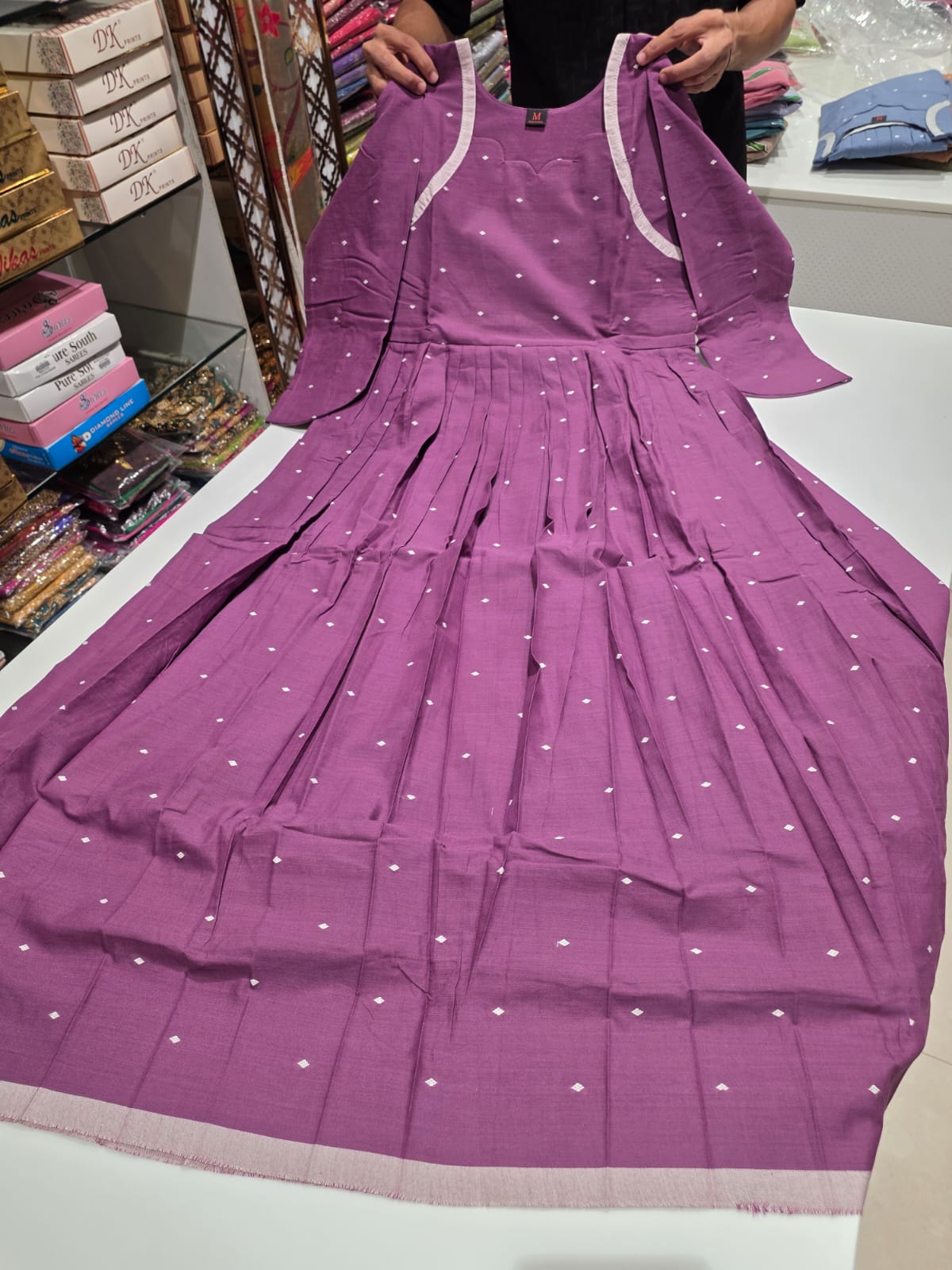 JAMDANI COTTON GOWN
