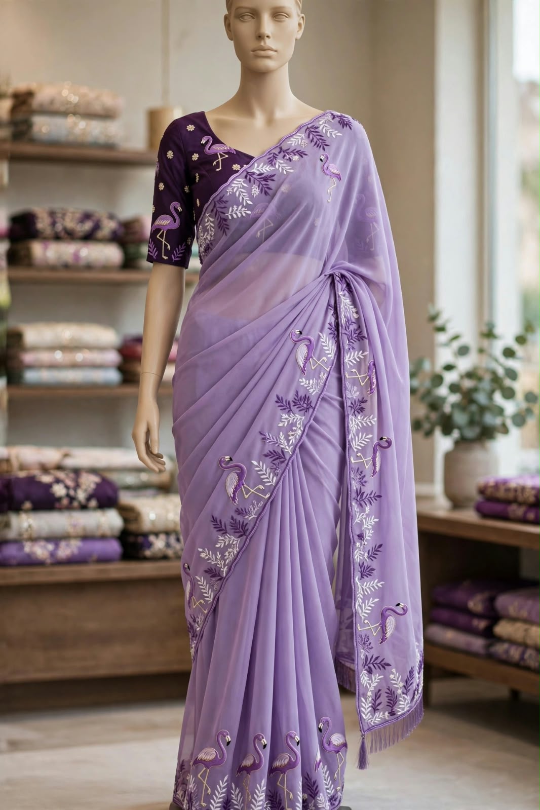 THREAD WORK DESIGNER SAREE