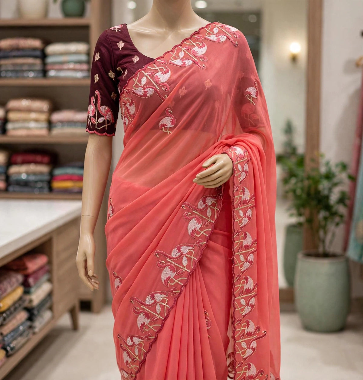 THREAD WORK DESIGNER SAREE