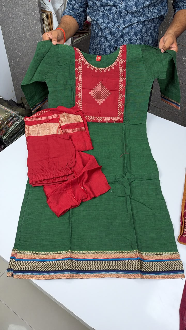 PURE COTTON COLUMN DESIGEN 3 PIECE SET